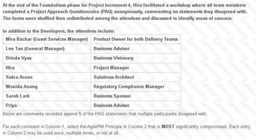 AgilePM-Practitioner Question 9