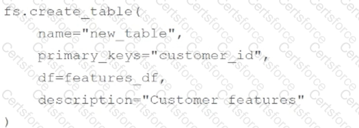 Databricks-Machine-Learning-Professional Question 9 Option 1