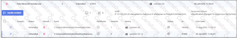 NSE6_EDR_AD-7.0 Question 9