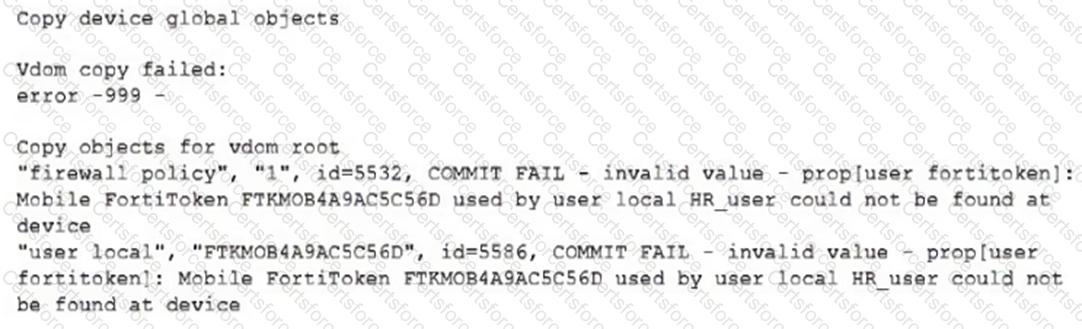 NSE6_FMG_AD-7.6 Question 1