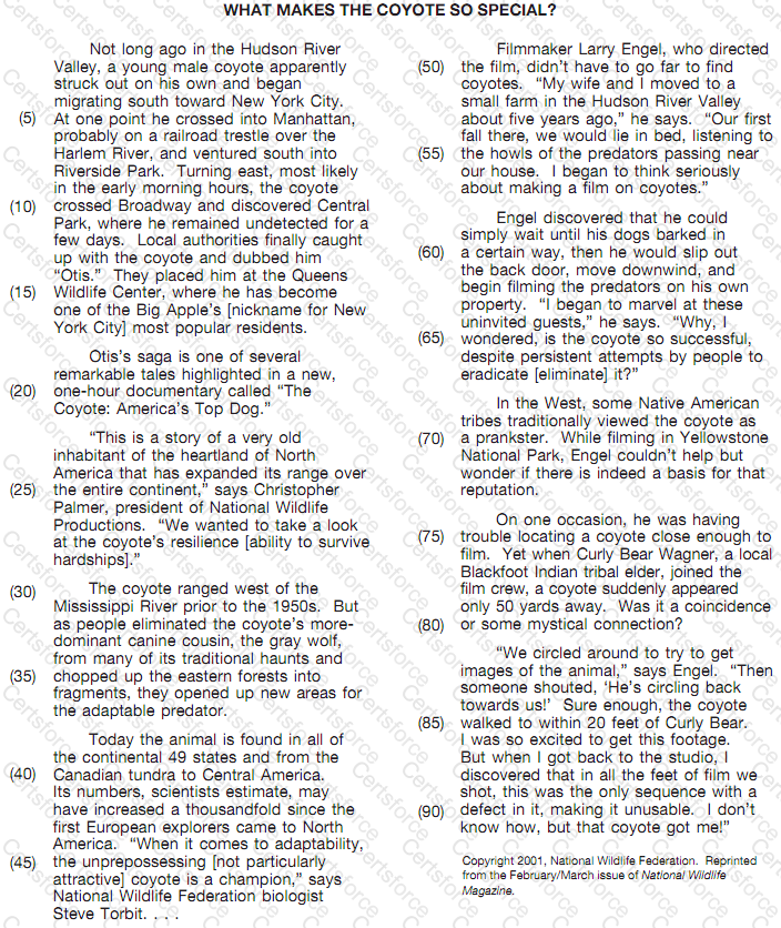 GED-Reading Question 63