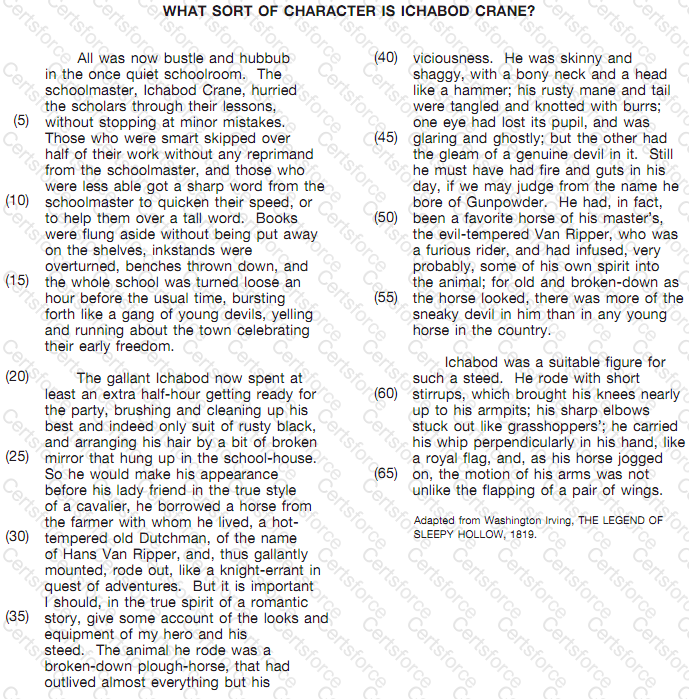 GED-Reading Question 64