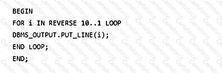 1z0-149 Question 10 Option 1