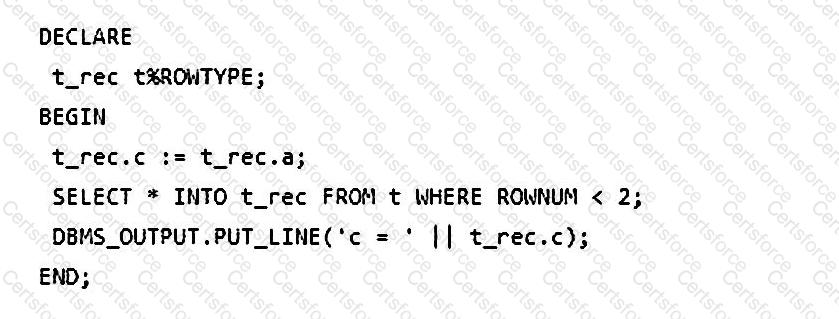 1z0-149 Question 11 Option 1